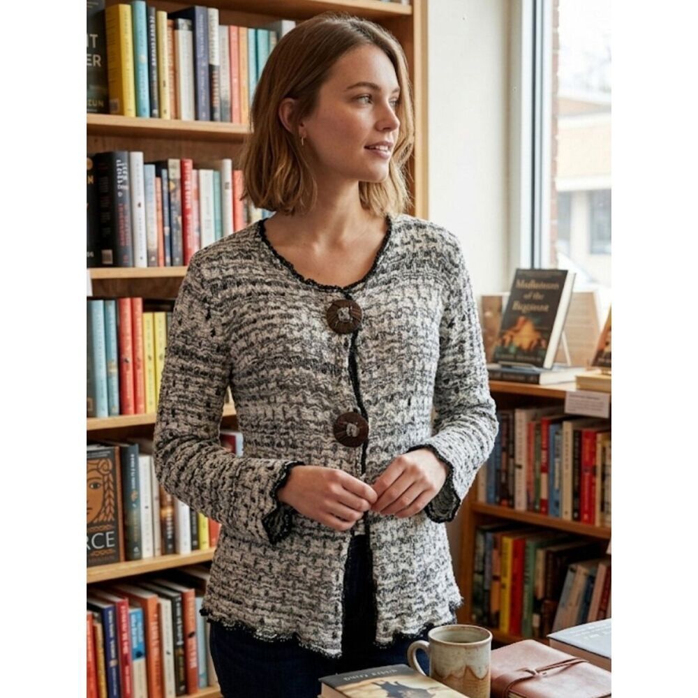 Lisa International Cardigan Sz M